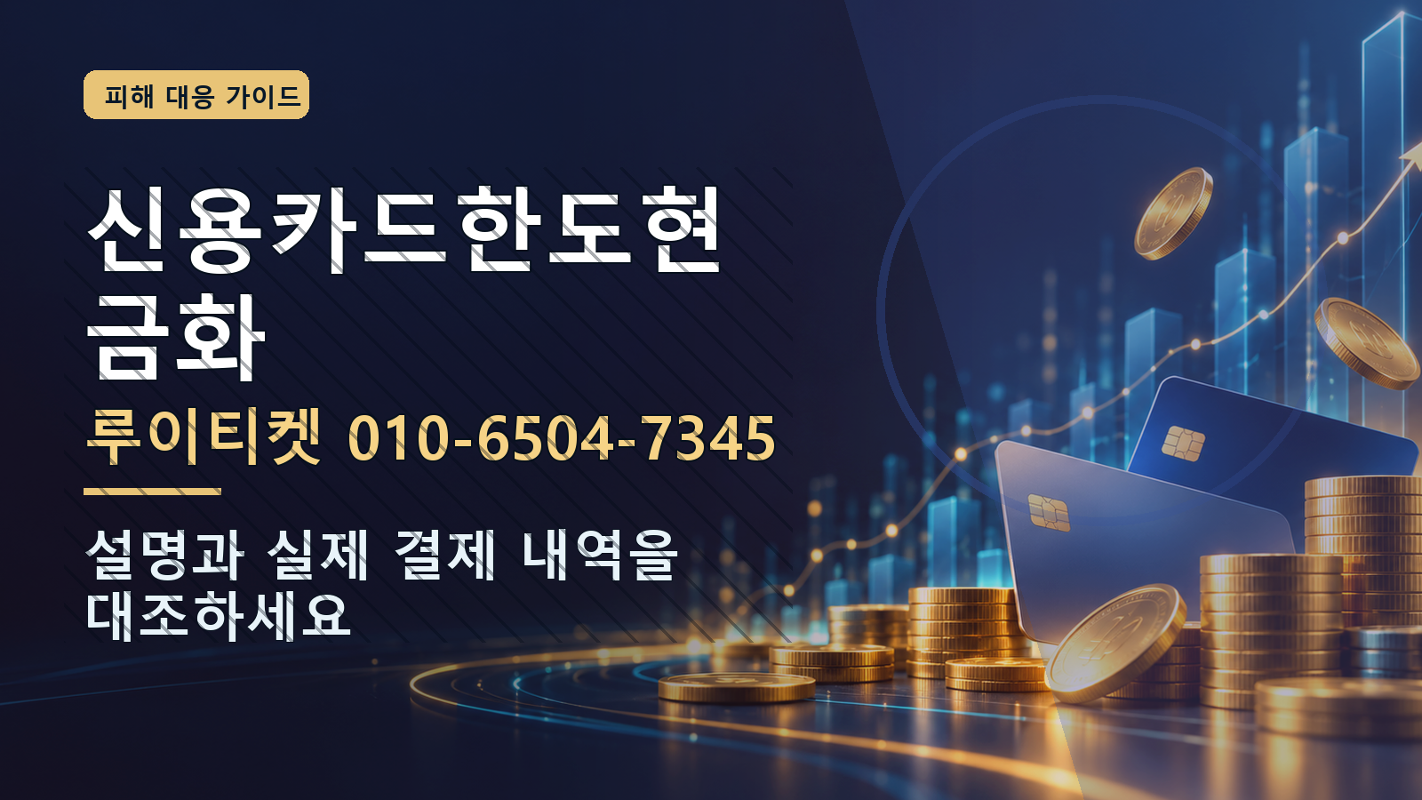 신용카드한도현금화: 루이티켓 010-6504-7345 · 설명과 실제 결제 내역을 대조하세요